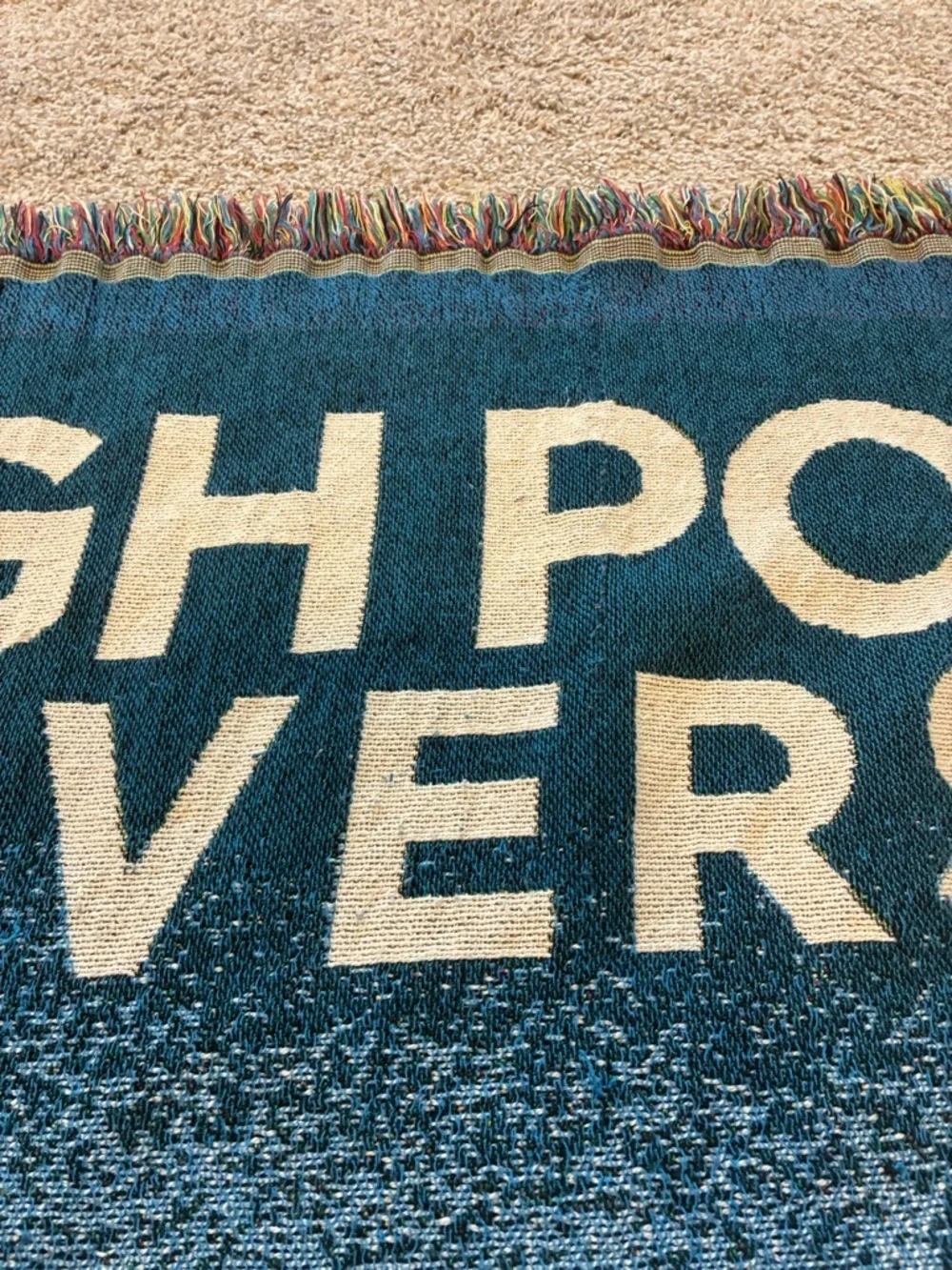 High Point University Commemorative Jacquard Woven Blanket